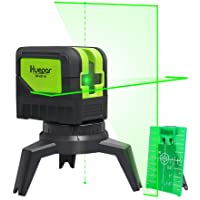 Huepar Nivel Láser- Nivel Laser Verde 25m- Arriba-Abajo Puntos de Plomada- Autonivelante Líneas Cruzadas- Vertical…